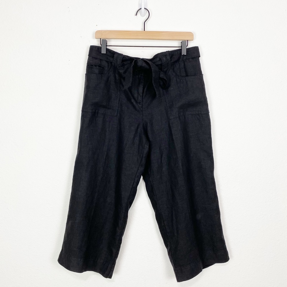 ✨Talbots✨100% Linen Cropped Pants🌹